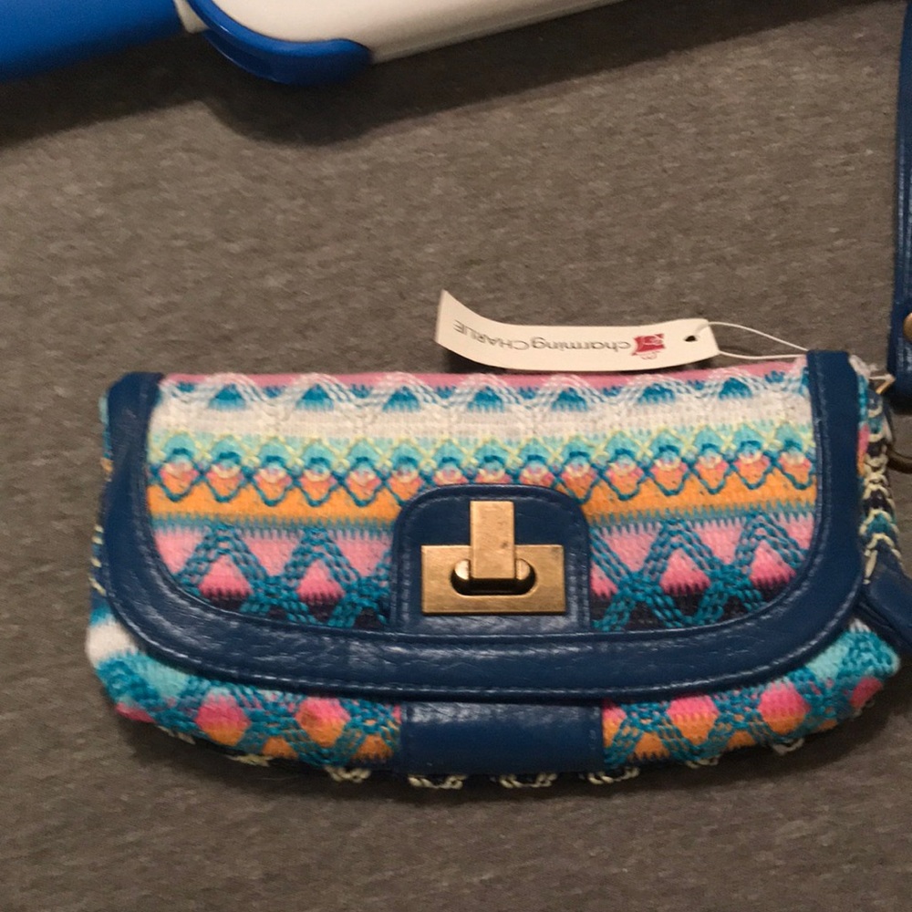 Multi colored clutch